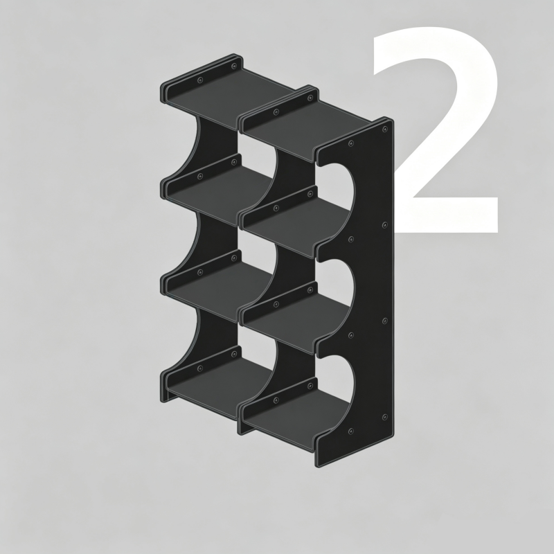 Expandable Aluminum Mug Rack & Display Shelf