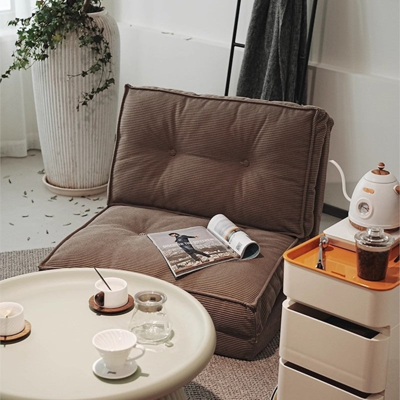 MOMO Folding Dual-Use Lazy Sofa | Floor Sofa Bed | Foldable Corduroy Lounge Chair - alternate view 6