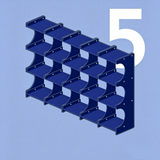 Blue(five columns)