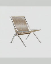 Woven Rope Stainless Steel Lounge Chair