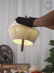 Wabi-Sabi Fabric Pendant Light-GQ19