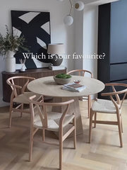 Solid Wood Rattan Y Chair
