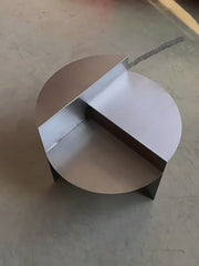 Brushed Stainless Steel Coffee Table