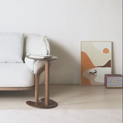 Oval Pedestal Accent Table