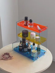 Acrylic Tiered Cup & Vanity Storage Rack