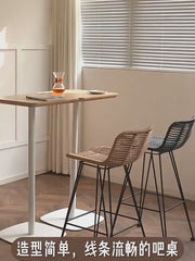 Natural Rattan Woven Chair Rattan Bar Stool