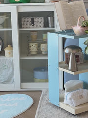 3-Tier Iron Snack Storage Cart with Wheels