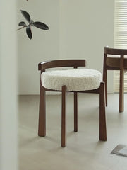 Solid Wood Vanity Stool
