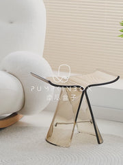 Transparent Acrylic Sculptural Low Stool