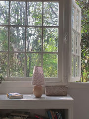 Floral Vintage Solid Wood Table Lamp-GQ05