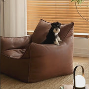 MOMO Sitzsack Einzelsessel | Tatami Bodensessel mit optionalem Hocker
