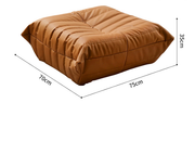 MOMO Caterpillar Single Sofa | Floor-Level Lounge Chair | Tatami Recliner - alternate view 23
