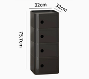 MOMO Storage Bedside Table | Modular Cube Nightstand | 2, 3 or 4 Tier Storage Cabinet - alternate view 21