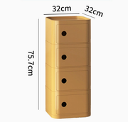 MOMO Storage Bedside Table | Modular Cube Nightstand | 2, 3 or 4 Tier Storage Cabinet - alternate view 22