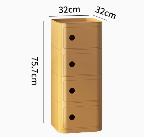MOMO Storage Bedside Table | Modular Cube Nightstand | 2, 3 or 4 Tier Storage Cabinet - alternate view 22