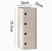 MOMO Storage Bedside Table | Modular Cube Nightstand | 2, 3 or 4 Tier Storage Cabinet - alternate view 23