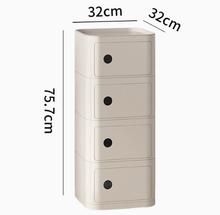 MOMO Storage Bedside Table | Modular Cube Nightstand | 2, 3 or 4 Tier Storage Cabinet - alternate view 23