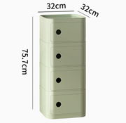 MOMO Storage Bedside Table | Modular Cube Nightstand | 2, 3 or 4 Tier Storage Cabinet - alternate view 24