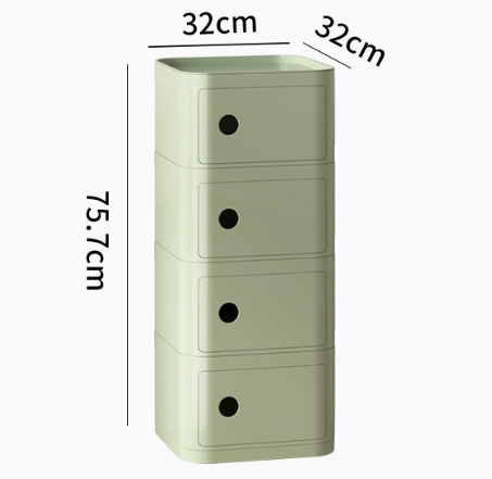 MOMO Storage Bedside Table | Modular Cube Nightstand | 2, 3 or 4 Tier Storage Cabinet - alternate view 24